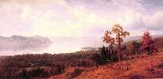Albert Bierstadt View of the Hudson Looking Across the Tappan Zee-Towards Hook Mountain oil painting artist